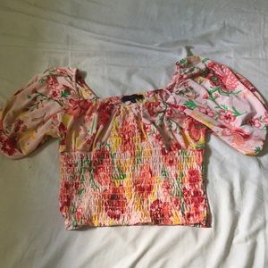 Size large swimsuit floral cover up